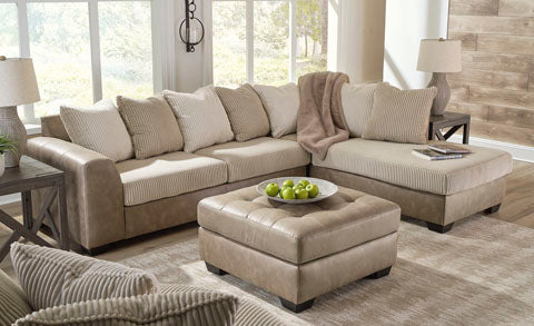 Keskin Sand 2-Piece Sectional with Chaise