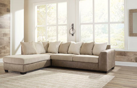 Keskin Sand 2-Piece Sectional with Chaise