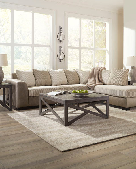 Keskin Sand 2-Piece Sectional with Chaise