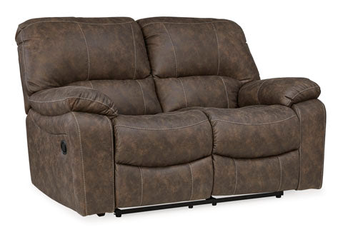 Kilmartin Chocolate Reclining Loveseat