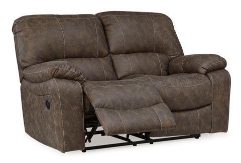 Kilmartin Chocolate Reclining Loveseat