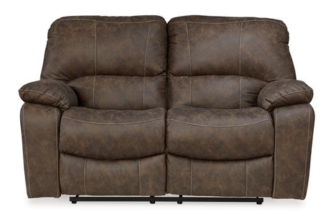 Kilmartin Chocolate Reclining Loveseat