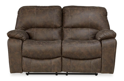 Kilmartin Chocolate Reclining Loveseat