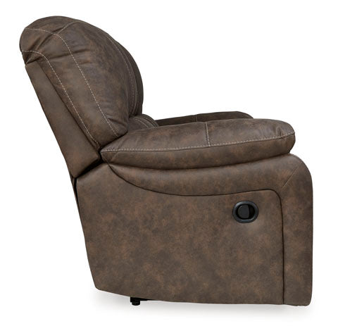 Kilmartin Chocolate Reclining Loveseat