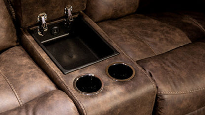 Kilmartin Chocolate Reclining Sofa and Loveseat