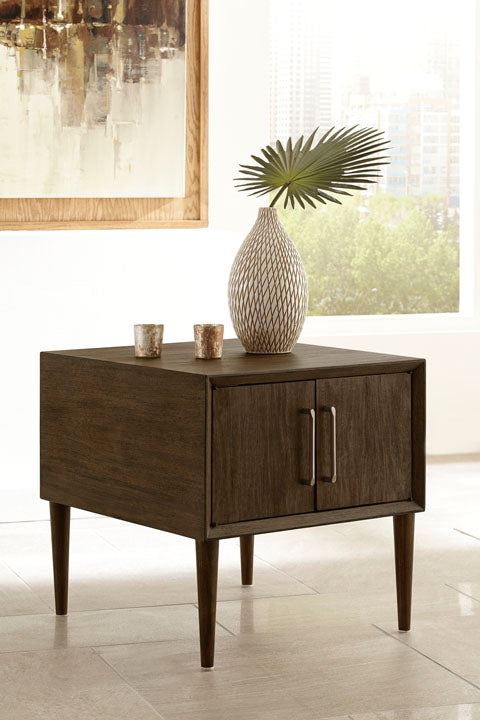 Kisper Dark Brown End Table