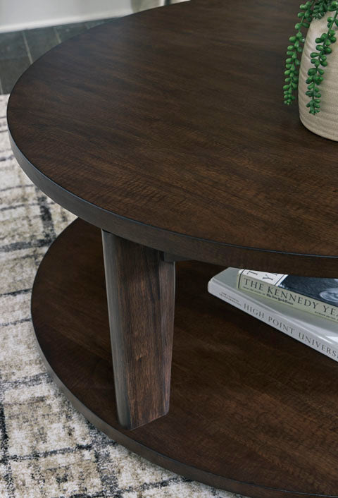 Korestone 2 Dark Brown Coffee Table