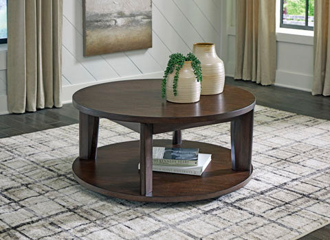 Korestone 2 Dark Brown Coffee Table