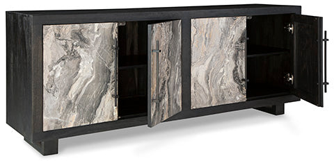 Lakenwood Black Accent Cabinet