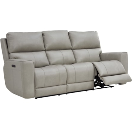 Laredo Leather Power Reclining Sofa and Loveseat Set by Leather Italia USA