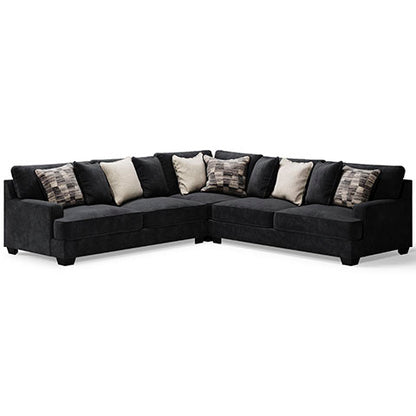 Lavernett Charcoal 3-Piece Sectional