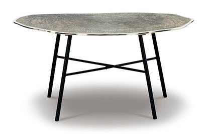 Laverford Chrome and Black Coffee Table