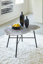 Laverford Chrome and Black Coffee Table