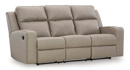 Lavenhorne Pebble Reclining Sofa with Drop Down Table