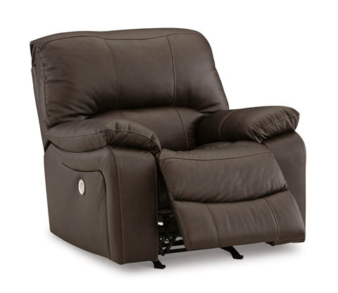 Leesworth Dark Brown Power Rocker Recliner