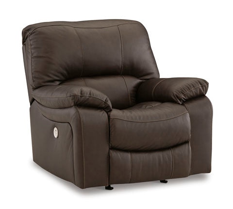 Leesworth Dark Brown Power Rocker Recliner