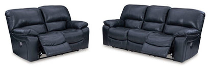 Leesworth Ocean Power Reclining Sofa and Loveseat Set