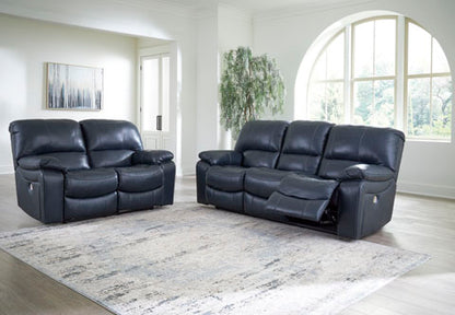 Leesworth Ocean Power Reclining Sofa and Loveseat Set