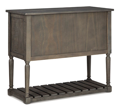Lennick Antique Gray Accent Cabinet