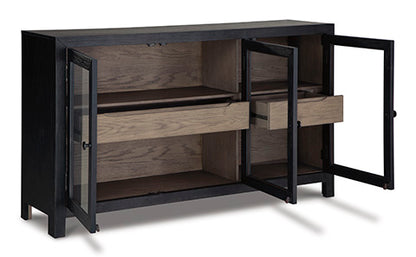 Lenston Black Accent Cabinet