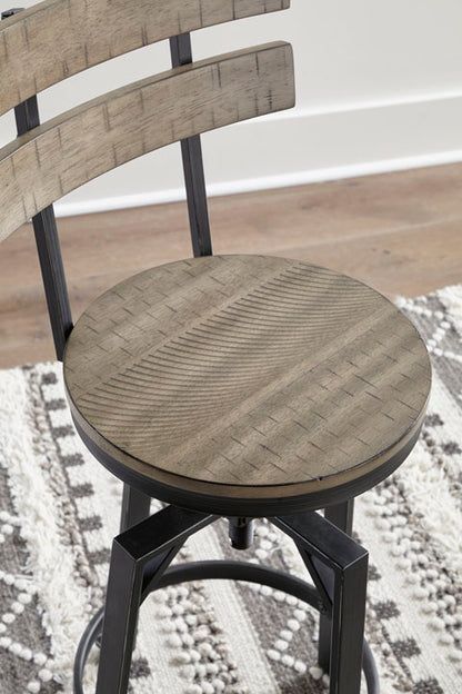 Lesterton Light Brown Counter Height Dining Table and 2 Barstools Set
