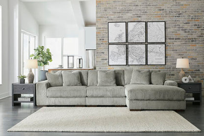 Lindyn Fog 3-pc Sectional with Chaise