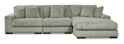 Lindyn Fog 3-pc Sectional with Chaise