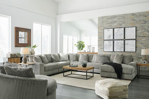 Lindyn Fog 6-Piece Sectional with Chaise