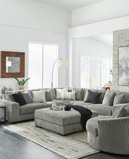 Lindyn Fog Oversized Swivel Accent Chair