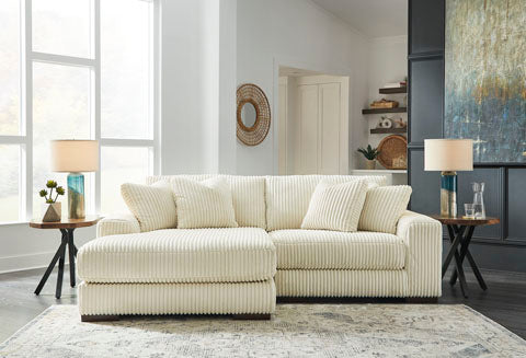 Lindyn Ivory 2-Piece Sectional with Chaise