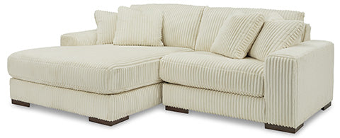 Lindyn Ivory 2-Piece Sectional with Chaise