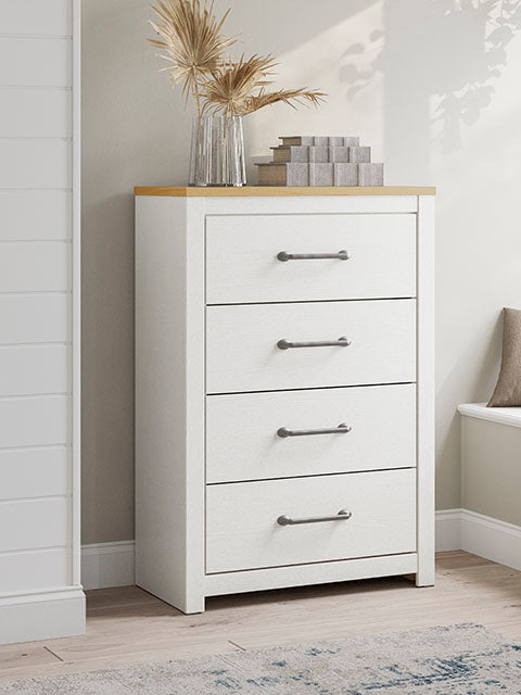 Linnocreek White Chest of Drawers