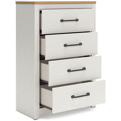 Linnocreek White Chest of Drawers