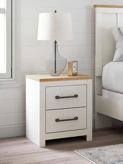 Linnocreek White Nightstand