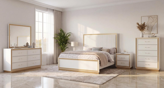 The LOLO Gold Bedroom Set by Massa Gallery