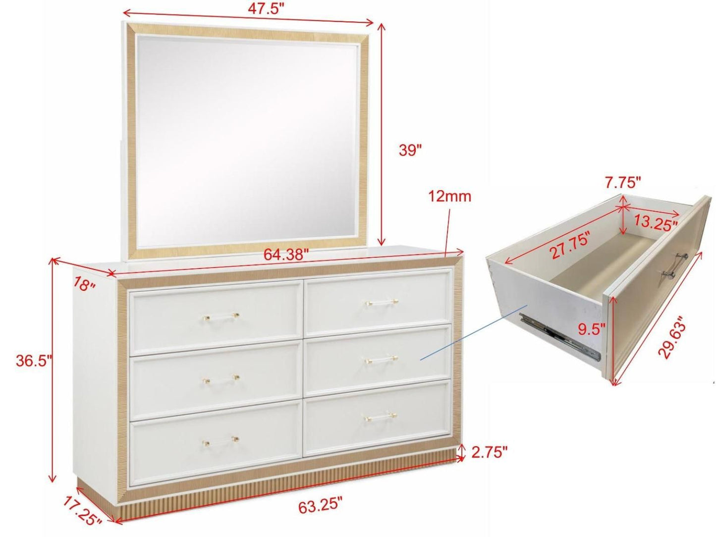 The LOLO Gold Bedroom Set by Massa Gallery