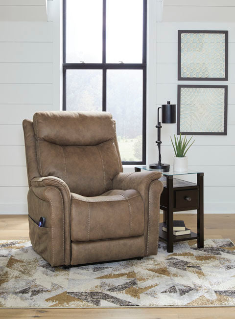 Lorreze Driftwood Power Lift Recliner