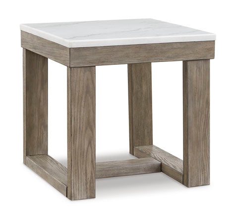 Loyaska Brown and Ivory End Table