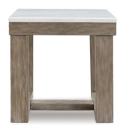 Loyaska Brown and Ivory End Table