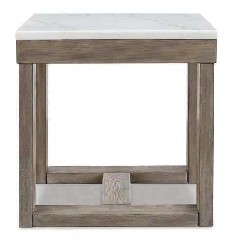 Loyaska Brown and Ivory End Table