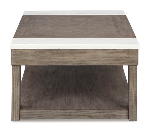 Loyaska Grayish Brown Lift-Top Coffee Table