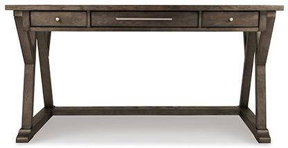 Luxenford Grayish Brown Home Office Large Leg Desk