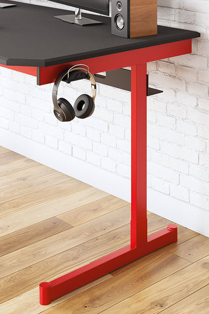 Lynxtyn Red Home Office Desk