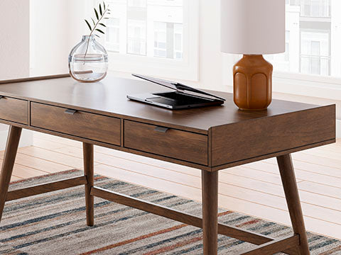 Lyncott Brown Home Office Desk