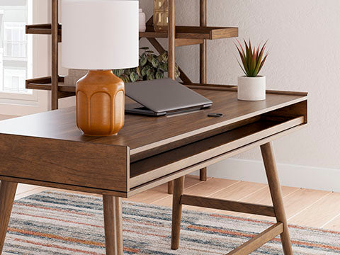 Lyncott Brown Home Office Desk