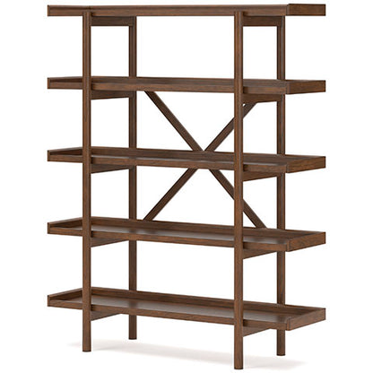 Lyncott Brown 70" Bookcase