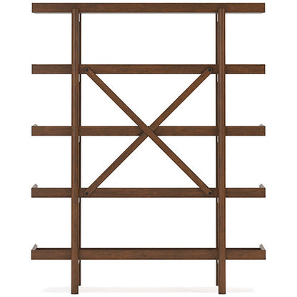 Lyncott Brown 70" Bookcase