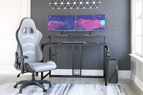 Lynxtyn Black Home Office Desk