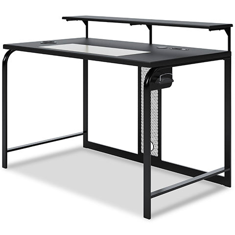 Lynxtyn Black Home Office Desk