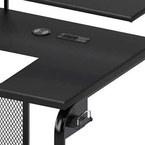 Lynxtyn Black Home Office Desk